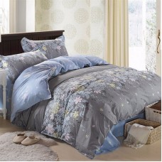 3 Or 4pcs Rosemary Flower Reactive Printing Bedding Sets Duvet Cover Single Twin Queen Size