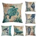 Octopus Turtle 45*45cm Cushion Cover Linen Throw Pillow Home Decoration Decorative Pillowcase