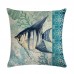 Octopus Turtle 45*45cm Cushion Cover Linen Throw Pillow Home Decoration Decorative Pillowcase
