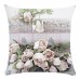 Flower Bouquet 45*45cm Cushion Cover Linen Throw Pillow Car Home Decoration Decorative Pillowcase