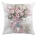 Flower Bouquet 45*45cm Cushion Cover Linen Throw Pillow Car Home Decoration Decorative Pillowcase