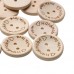 100 Pcs Natural Color Wooden Buttons Emoji Smile Face Letter Button Craft Fabric DIY Accessories
