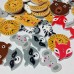 50pcs Mixed Color Wooden Buttons Cute Animal Pattern Sewing Buttons Decoration Crafts