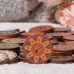 100Pcs Mix Indian Bohemian Wooden Buttons Colorful Washable Round Decorative Sewing Buttons