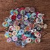 100 Pcs Round Wooden Decoration Sewing Buttons DIY Materials