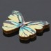 50pcs 2 Holes Colorful Butterfly Wooden Buttons Fit Sewing and Scrapbooking 28x21mm Sewing Buttons