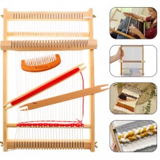 DIY Traditional Wooden Weaving Loom Machine Suitable for Weaving Beginner Kids Knitting Craft
