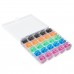 25Pcs/Set Empty Bobbins Sewing Machine Spools Colorful Plastic Case Storage Box For Sewing Machine