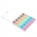 25Pcs/Set Empty Bobbins Sewing Machine Spools Colorful Plastic Case Storage Box For Sewing Machine