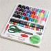 Portable Sewing Kit Threader Needle Tape Measure Scissor Thimble Storage Box Set