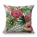 Decorative Throw Pillow Case Fashion Cotton Linen Tropical Plant Flowers Grass Cushion Cover