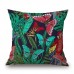 Decorative Throw Pillow Case Fashion Cotton Linen Tropical Plant Flowers Grass Cushion Cover