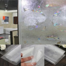 3D UV Absorber Frosted Bathroom Kitchen Window Stickers Vinyl Static Cling  Window Film