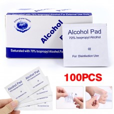 100pcs 30*60mm Alcohol Prep Pads Cleaning Wet Wipes Virus Disinfection Sterilization