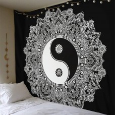 YingYang Mandala Tapestry Wall Hanging Indian Hippie Dorm Ethnic Cotton Decor