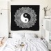 YingYang Mandala Tapestry Wall Hanging Indian Hippie Dorm Ethnic Cotton Decor